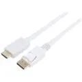 Prokord Displayport Til Hdmi 1m Hvid - Guldbelagt 1m. Displayport Hdmi Sort