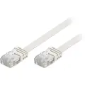 Deltaco U/utp Cat6 Netværkskabel, Fladt, 7m, 250mhz, Delta-certificeret, Lszh, Hvid Rj-45 Cat6 7m. Hvid