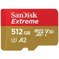 SanDisk Extreme microSDXC C10 U3 V30 A2 512GB
