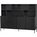 Woood - Vægskab New Gravure - Sort - Skænke & sideboards - - Homeroom