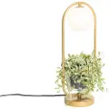 QAZQA Art Deco bordlampe guld med hvidt glas - Isabella