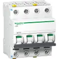 Schneider Electric Acti9 ic60n 3p-n 50a dobbelt terminal c-karakteristik 6/10ka 230v bredde 72mm