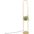 QAZQA Art Deco Gulvlampe guld med hvidt glas - Isabella