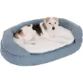 Zooplus Exclusive Hundeseng Memory oval, grå - L 100 x B 65 x H 22 cm