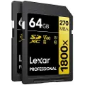 Lexar 1800x Sdxc Uhs-ii Clase 10 64gb Hukommelseskort