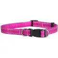 Dogman Nylon Hundehalsbånd Iris Lyserød Medium 15mmx35-50cm