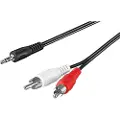 Goobay Lydadapterkabel 3,5mm til 2xRCA - 10M