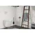 Zack Toiletbørste CARVO 50 cm, vægmonteret, sort, rustfrit stål,