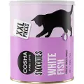 Cosma Økonomipakke: Cosma Snackies XXL Kattesnacks i Maxi Tube - 3 x Hvidfisk (330 g)