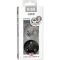 BIBS Colour 2 Pack - Cloud/Black - Maat 3 Spenen