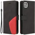 Mtp Products Bi-Color Series Samsung Galaxy A22 5G, Galaxy F42 5G Etui med Pung - Sort