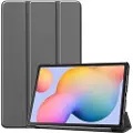 Mtp Products Tri-Fold Series Samsung Galaxy Tab S6 Lite 2020/2022/2024 Folio Taske - Grå