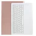 Mtp Products Samsung Galaxy Tab S7+/S7 FE/S8+ Cover med Bluetooth Tastatur - Rødguld