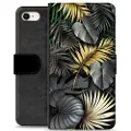Mtp Products iPhone 7/8/SE (2020)/SE (2022) Premium Flip Cover med Pung - Gyldne Blade