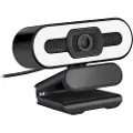 Mtp Products 1080p Full HD Webcam med Mikrofon og LED-udfyldningslys A55