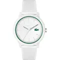 Lacoste Lacostetil mænd. 2011169 Analogt ur 12.12 hvid (OSFA), Casual, Silikone, Strop