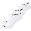 Jordan Everyday No-Show-strømper (3 par) - hvid