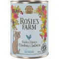 Rosie's Farm Økonomipakke: 12 x 400 g Rosie's Farm Senior - Kylling & Laks