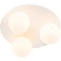 QAZQA Moderne badeværelsesloftslampe hvid 3-lys - Cederic
