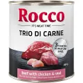 Rocco Classic Trio di Carne 6 x 800 g - Okse, Kylling & Kalv