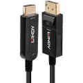 Lindy Hdmi/displayport 20 M Fiberoptisk Kabel