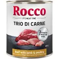 Rocco Classic Trio di Carne 6 x 800 g - Okse, Lam & Fjerkræ