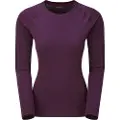 Montane F Dart Long Sleeve T-Shirt, dame, mørkelilla