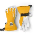 Hestra votter og hansker Army Leather Heli Ski Jr, skihandsker, junior, gul