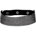 Bad Kitty - strass halsbånd (sort)