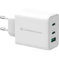 Conceptronic Usb-a-og Usb-c-vægoplader