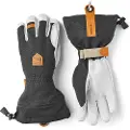 Hestra Army Leather Patrol Gauntlet, skihandsker, mørkegrå