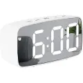 24hShop LED-Vækkeur Arc med Hvide tal - Hvidt