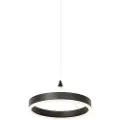 QAZQA Pendellampe sort 30 cm inkl. LED 3-trins dæmpbar - Lyani