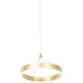 QAZQA Pendellampe messing 30 cm inkl. LED 3-trins dæmpbar - Lyani