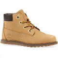 Timberland Timberlandunisex til børn. TB0A125Q2311 Brune Pokey Pine ankelstøvler i læder (28), Fast, Lynlås, Casual, børnetøj