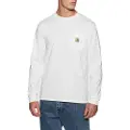 Carhartt WIP Pocket Langærmet t-shirt hvid