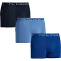 Ralph Lauren Polo Ralph Laurentil mænd. 714835885009 Pakke med 3 boxershorts i bomuld med stretch, grå (L), Blå, Afslappet