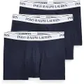 Ralph Lauren Polo Ralph Laurentil mænd. 714830299056 Pakke med 3 marineblå boksershorts (XL), Afslappet, Bomuld