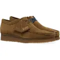 Clarks Clarkstil mænd. 26155518 Wallabee brune lædersko (43), Fast, Ruskind, Blonder, Casual