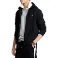 Ralph Lauren Polo Ralph Laurentil mænd. 710888282001 Dobbeltstrikket sweatshirt med sort lynlås (M), Casual, Bomuld, Lange ærmer