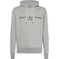 Tommy Hilfiger Tommy Hilfigertil mænd. MW0MW10752 Sweatshirt Core Logo grå (XXL), Casual, Polyester, Lange ærmer, Økologisk bomuld