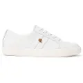 Ralph Lauren Lauren Ralph Laurentil kvinder. 802830937006 Janson II belagt læder sko hvid (40), Fast, Blonder, Casual