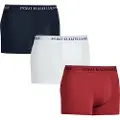 Ralph Lauren Polo Ralph Laurentil mænd. 714835885008 Pakke med 3 boxershorts navy, hvid, rød (XL), Afslappet, Bomuld, Elastin, Blå