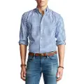 Ralph Lauren Polo Ralph Laurentil mænd. 710792041005 Custom Fit Oxford-skjorte bl (S), Blå, Casual, Party, Bomuld, Lange ærmer
