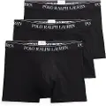 Ralph Lauren Polo Ralph Laurentil mænd. 714835885002 Pakke med 3 boxershorts 714835885002 sort (XL), Afslappet, Bomuld, Elastin