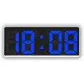 24hShop Digitalt Vækkeur med Blå tal