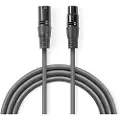 Nedis Cotg15012gy200 Dmx-adapterkabel Xlr 3-benet M-xlr 3-benet F Nikkelbelagt 20 M