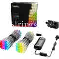 Twinkly Strings - 250 App-Controlled RGB + Warm White LEDs. 20 Meters. Clear Wire.