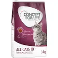 Concept for Life All Cats 10+ - Forbedret opskrift! - Økonomipakke 3 x 3 kg