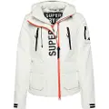 Superdry Superdrytil kvinder. W5011153A Ultimate SD-Windcheater-jakke hvid (L), Casual, Polyester, Lange ærmer